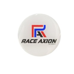Race Axion - Αυτοκόλλητα Ζαντών Σμάλτου διάσταση 5.5cm χρώμα Λευκό/Μπλε/Κόκκινο/Black Για Επιβατικά Αυτοκίνητα - 4 τεμ.