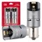 Amio - ΛΑΜΠΑΚΙΑ PY21W BAU15s 12/24V 6.000K 2xSMD LED FULL CAN-BUS(ΜΕ ΑΝΕΜΙΣΤΗΡΑΚΙ) ΠΟΡΤΟΚΑΛΙ PRO SERIES - 2 Τεμ. (03604/AM)