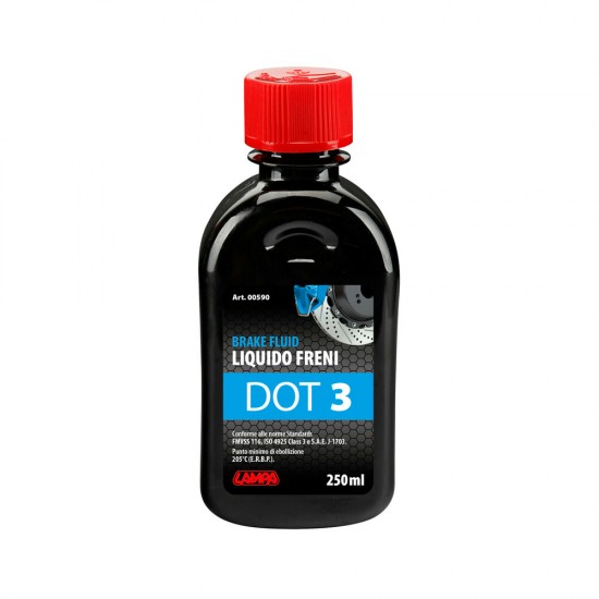 ΥΓΡΟ ΦΡΕΝΩΝ DOT 3 - FMVSS 116 / ISO 4925 CLASS 3 / SAE J-1703 250ml LAMPA  - 1 ΤΕΜ.