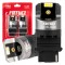 Amio - ΛΑΜΠΕΣ P27W 12/24V 6.000K 4SMD LED CAN-BUS ΛΕΥΚΑ PRO SERIES - 2 ΤΕΜ. (03587/AM)