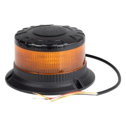Amio - ΦΑΡΟΣ HEAVY DUTY W28M 12/24V ΠΟΡΤΟΚΑΛΙ 16LED ΜΑΓΝΗΤΙΚΟΣ/ΒΙΔΩΤΟΣ ΜΕ ΦΙΣ ΑΝΑΠΤΗΡΑ Υ89mm Φ110mm - 1 τεμ. (04105/AM)