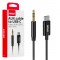 Amio - ΚΑΛΩΔΙΟ ΣΥΝΔΕΣΗΣ ΑΝΤΑΠΤΟΡΑΣ ΑΠΟ USB-C ΣΕ AUX MINI JACK 3.5mm 1m - 1 Τεμ. (04294/AM)