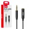 Amio - ΚΑΛΩΔΙΟ ΣΥΝΔΕΣΗΣ AUX MINI JACK ΑΠΟ ΑΡΣΕΝΙΚΟ 3.5mm ΣΕ ΘΗΛΥΚΟ 3.5mm 2m - 1 Τεμ. (04296/AM)