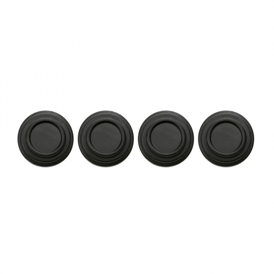 ΠΡΟΣΤΑΤΕΥΤΙΚΑ ΓΙΑ ΚΛΕΙΣΙΜΟ ΠΟΡΤΑΣ Φ26x8mm ΣΙΛΙΚΟΝΗΣ ΣΤΡΟΓΓΥΛΑ ΜΑΥΡΑ LAMPA - 4 ΤΕΜ.