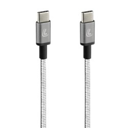 ΚΑΛΩΔΙΟ ΦΟΡΤΙΣΗΣ/ΜΕΤΑΦΟΡΑΣ ΔΕΔΟΜΕΝΩΝ USB TYPE C>USB TYPE C  IRON 2.0 3000mA/60W ΑΣΗΜΙ 100cm LAMPA - 1 ΤΕΜ.