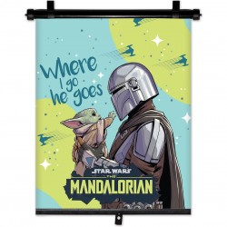 Amio - ΚΟΥΡΤΙΝΑΚΙ ΗΛΙΟΠΡΟΣΤΑΣΙΑΣ ΣΕ ΡΟΛΟ THE MANDALORIAN 36x45cm ΓΙΑ ΠΛΑΙΝΟ ΤΖΑΜΙ/ΠΙΣΩ ΠΑΡΜΠΡΙΖ - 1 Τεμ. (S59383/AM)