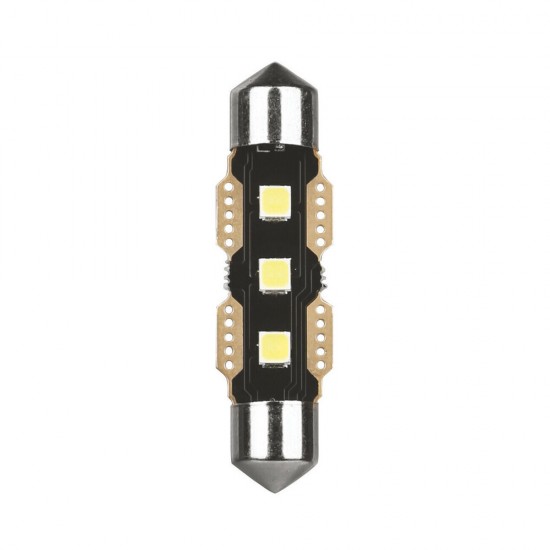 ΛΑΜΠΑΚΙΑ ΠΛΑΦΟΝΙΕΡΑΣ 12V 11x41mm 150/130lm 6.500K ΔΙΠΛΗΣ ΠΟΛΙΚΟΤΗΤΑΣ LED ULTRA-LUMEN SERIES 1ΤΕΜ.