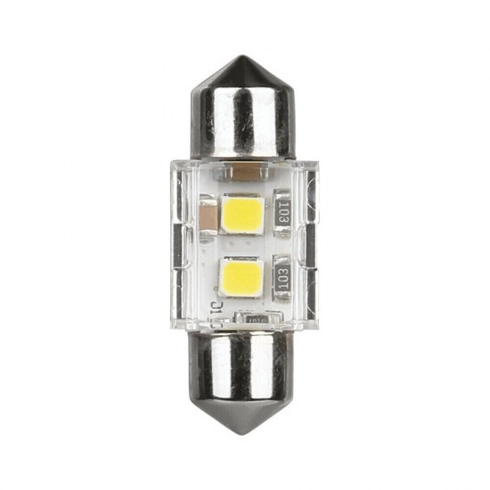 ΛΑΜΠΑΚΙΑ ΠΛΑΦΟΝΙΕΡΑΣ 12/24V 12x31mm 140/120lm 6.500K ΔΙΠΛΗΣ ΠΟΛ/ΤΑΣ LED CAN-BUS PRO-USER SERIES 1ΤΕΜ