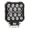 Amio - LED Λάμπα Εργασίας 42W 4200lm 6500K με Προειδοποιητικό Φως (Λευκό + Κίτρινο) – 9–36V Spot Αλουμινένια - 1 τεμ. - (04418/AM)