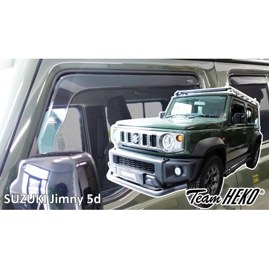 Heko - Ανεμοθραύστες για Suzuki Jimny 5 Doors 2023+ Σετ Αυτοκινήτου Απο Εύκαμπτο Φιμέ Πλαστικό - 4 τεμ. (ΑΝΕΜ.SET28663)