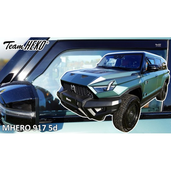 Heko - Ανεμοθραύστες για M-Hero 917 5 Doors 2023+ Ζευγάρι Απο Εύκαμπτο Φιμέ Πλαστικό - 2 τεμ. (ΑΝΕΜ.29141)