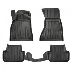 Race Axion - Πατάκια Για Audi A4 (B8) 2007-2015 4πορτο/5πορτο Λάστιχο Σκαφάκια Προστατευτικά Με Κουμπώματα για Επιβατικά Αυτοκίνητα - 5 τεμ. (5030045/ST)