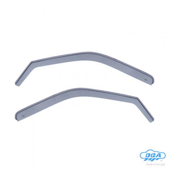 DGA - Ανεμοθραύστες Εμπρός Τύπου Φιμέ Για Ford Fiesta 1988-1995 5πορτο Υλικό Πλαστικό - 2 τεμ. (ANEM.DGA08007)