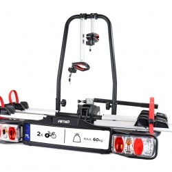 Amio – Βάση Ποδηλάτου Κοτσαδόρου TBC-02/2 για 2 E-Bike έως 60kg με Αναδίπλωση & Κλείδωμα για Ασφαλή Μεταφορά – 1 Τεμ. (02585/AM)
