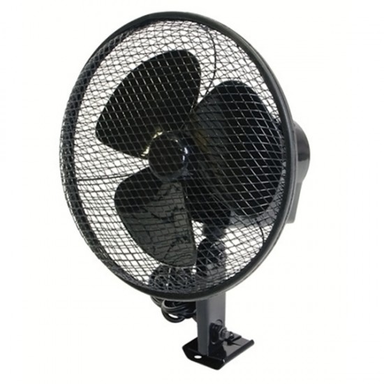 Lampa - Ανεμιστήρας Jumbo 12V 12W με Διάμετρο 15 cm Μεταλλικός με Περιστροφική Λειτουργία και Φις Αναπτήρα - 1 Τεμ. (L7310.1)