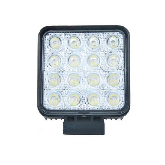 ΠΡΟΒΟΛΕΑΣ ΤΕΤΡΑΓΩΝΟΣ ME 16LED HP 6000K 10-30V 48W