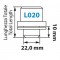ΠΑΞΙΜΑΔΙΑ ΑΣΦΑΛΕΙΑΣ 14x1,5 19,4/40,8mm (22) ΙΣΙΑ ΜΕ ΡΟΔΕΛΑ ORIGINAL L020