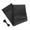 Lampa Κάλυμμα Τιμονιού Αυτοκινήτου Sport Leather Top Grip Δετό 37-39εκ. Λείο & Διάτρητο Γνήσιο Δέρμα Μαύρο με Μαύρη Ραφή 1-τεμ. (L3299.8)