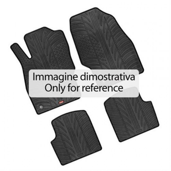 LAMPA - ΠΑΤΑΚΙΑ ΑΥΤΟΚΙΝΗΤΟΥ ΑΠΟ ΛΑΣΤΙΧΟ ΓΙΑ OPEL CORSA E 12/2014-2019 ΣΕ ΜΑΥΡΟ ΧΡΩΜΑ ME ΚΟΥΜΠΩΜΑΤΑ - 4 ΤΕΜ.