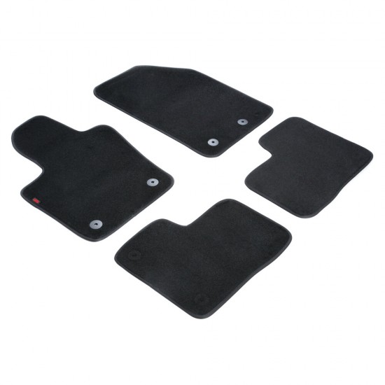 ΠΑΤΑΚΙΑ EXECUTIVE ΜΟΚΕΤΑ ΓΙΑ FIAT 500X 02/2015+ / JEEP RENEGATE 09/2014+ ΣΕ ΜΑΥΡΟ ΧΡΩΜΑ ME ΚΟΥΜΠΩΜΑΤΑ LAMPA - 4 ΤΕΜ.