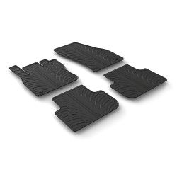 LAMPA - ΠΑΤΑΚΙΑ ΑΥΤΟΚΙΝΗΤΟΥ ΑΠΟ ΛΑΣΤΙΧΟ ΓΙΑ VW TIGUAN 05/2016+ ΣΕ ΜΑΥΡΟ ΧΡΩΜΑ ME ΚΟΥΜΠΩΜΑΤΑ - 4 ΤΕΜ.