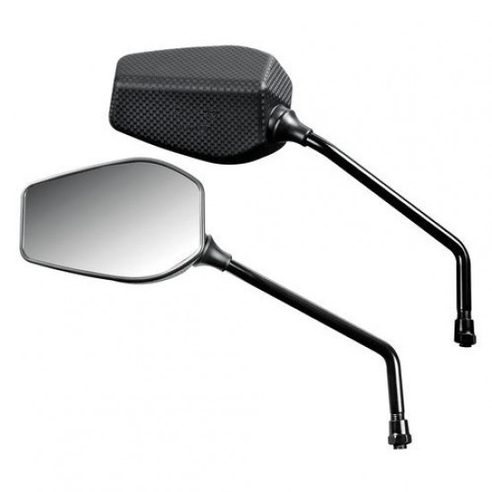 ΚΑΘΡΕΠΤΕΣ ΜΟΤΟ FENDER M10x1,25 ΜΑΥΡΟΙ/CARBON 2 ΤΕΜ.