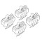 ΑΚΡΑ ΓΙΑ ΜΠΑΡΕΣ NORDRIVE ΓΙΑ PEUGEOT 308 5D/SW 10/13+ KIT