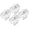 ΑΚΡΑ ΓΙΑ ΜΠΑΡΕΣ NORDRIVE ΓΙΑ HONDA CR-V 10/12+ KIT
