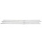 TRIM ΠΑΡΑΘΥΡΩΝ ΑΝΟΞΕΙΔΩΤΟ ΑΤΣΑΛΙ ΧΡΩΜΙΟ ΓΙΑ VW GOLF 5 PLUS 5D HB 2004-2007 - 4 ΤΕΜ.