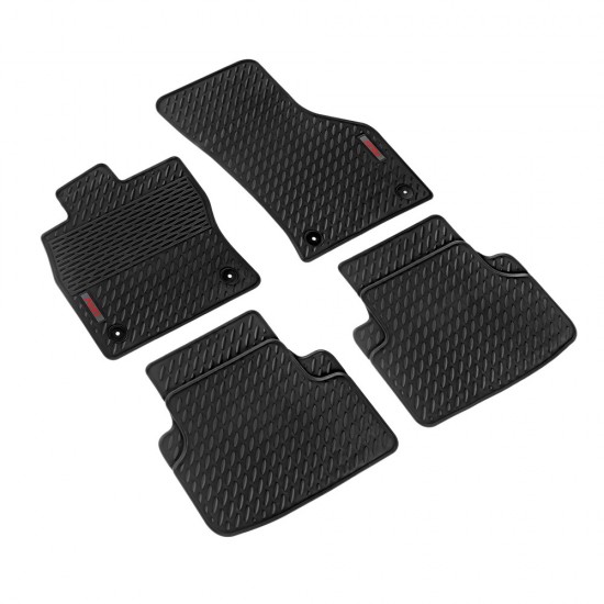 LAMPA - ΠΑΤΑΚΙΑ ΑΥΤΟΚΙΝΗΤΟΥ ΑΠΟ ΛΑΣΤΙΧΟ ΓΙΑ SEAT LEON 5D / SC / ST / X-PERIENCE 01/2013-05/2020 / GOLF 7+8 01/2020+ PILOT ECO GOMMA STYLE Β (ΜΕ ΚΟΥΜΠΩΜΑΤΑ) - 4 ΤΕΜ.
