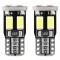 Amio – Λαμπάκια LED T10 W5W 12V 1W 5600K 6xSMD 5730 CANBUS Καρφωτά για Ισχυρό Λευκό Φωτισμό σε Καθημερινή Χρήση – Σετ 2 Τεμ. (01622/AM)