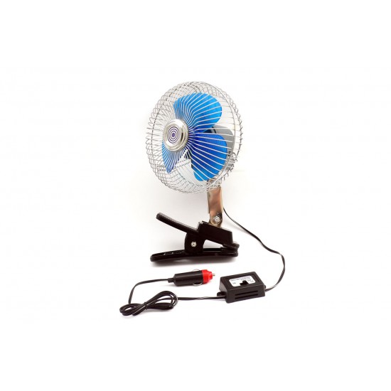 Amio - ΑΝΕΜΙΣΤΗΡΑΣ ΑΝΑΠΤΗΡΑ 24V - 17,5 cm ΜΕ ΚΛΙΠ ΣΤΗΡΙΞΗΣ (ΠΕΡΙΣΤΡΕΦΟΜΕΝΟΣ/ΜΕΤΑΛΛΙΚΟΣ)​ - 1 ΤΕΜ. (CC42166/AM)