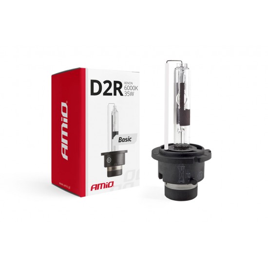 Amio – Λάμπα Xenon D2R 12V 35W P32d-3 6000K Basic για Αυτοκίνητο Ανταλλακτική – 1 Τεμ. (01412/AM)