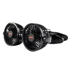 Amio - ΑΝΕΜΙΣΤΗΡΑΣ ΔΙΠΛΟΣ 12V 2χ4''(10,8cm) ΜΕ ΦΙΣ ΑΝΑΠΤΗΡΑ/2 ΤΑΧΥΤΗΤΩΝ/ ΜΕ ΜΑΝΤΑΛΑΚΙ PRO SERIES - 1 TEM. (03012/AM)