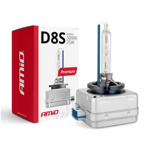 Amio - ΑΝΤΑΛΛΑΚΤΙΚΗ ΛΑΜΠΑ PREMIUM D8S 12V 5.000k 25W - 1 TEM. (02395/AM)