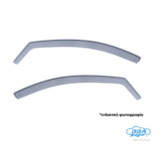 ΖΕΥΓΑΡΙ ΜΠΡΟΣΤΙΝΟΙ ΑΝΕΜΟΘΡΑΥΣΤΕΣ ΓΙΑ SKODA OCTAVIA A8 4D/5D/SW 2020+ ΑΠΟ ΕΥΚΑΜΠΤΟ ΧΥΤΟ ΑΚΡΥΛΙΚΟ ΓΥΑΛΙ DGA - 2 ΤΕΜ.