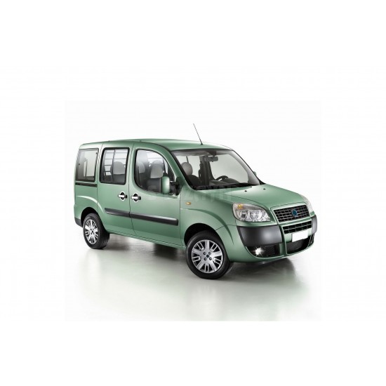 ΧΕΡΟΥΛΙΑ ΠΟΡΤΑΣ ΓΙΑ FIAT DOBLO I 2000-2010  ΧΡΩΜΙΟ ΜΕΤΑΛΛΙΚΑ S-Dizayn - 4 Τεμ.