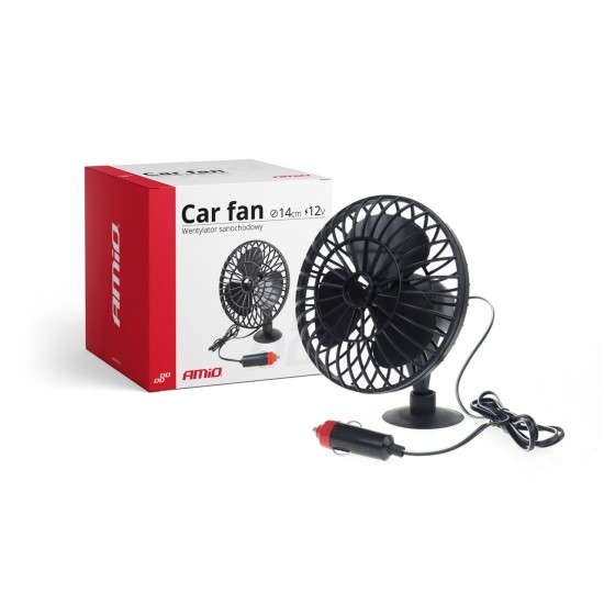 AMiO – Ανεμιστήρας MINI με Βεντούζα 12V, απολαύστε δροσερό περιβάλλον στο όχημά σας με άμεση και εύκολη τοποθέτηση σε κάθε λεία επιφάνεια – 1 Τεμ. (02235/AM)