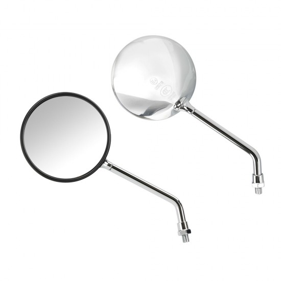 Lampa – Καθρέπτες Moto Opal Chrome Στρογγυλοί M10x1,25 DX Χρώμα Χρώμιο, ανανεώστε την κλασική αισθητική και εξασφαλίστε καθαρή ορατότητα σε κάθε διαδρομή – 2 τεμ. (9163.0-LM)