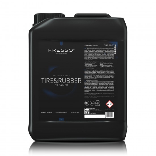 Fresso - Καθαριστικό Ελαστικών και Καουτσούκ Tire & Rubber Cleaner 5 L με Πυκνό Αφρό και Αραίωση 1:1 - 1 Τεμ. (390204/FRE)