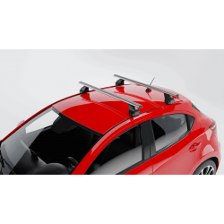 MENABO Ολοκληρωμένο Σετ Μπάρες Οροφής Αλουμινίου OMEGA L 130 cm Σε Ασημί Χρώμα για Peugeot Rifter 5 doors 2018> - 2 τεμ. (10630/MB+13470/MB)
