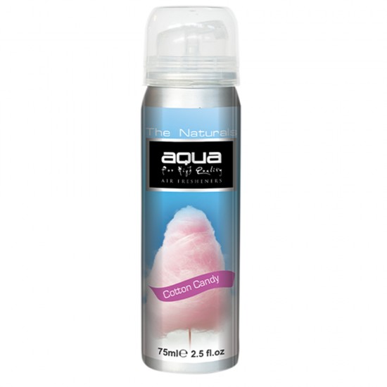 Aqua - ΑΡΩΜΑΤΙΚΟ ΑΥΤΟΚΙΝΗΤΟΥ ΣΕ ΣΠΡΕΙ (SPRAY) ΜΕ ΑΡΩΜΑ ΜΑΛΛΙ ΤΗΣ ΓΡΙΑΣ (COTTON CANDY) FLAVORS SERIES 75ml AQUA - 1 TEM. (10-126/AQ)