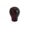 Amio - Πόμολο Ταχυτήτων Δερματίνη με Κόκκινη Ραφή για Σπορ Αίσθηση και Σταθερό Κράτημα σε Κάθε Αλλαγή Ταχύτητας - 1 Τεμ. (01756/AM)