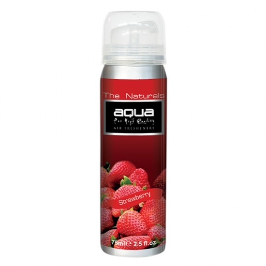 Aqua - ΑΡΩΜΑΤΙΚΟ ΑΥΤΟΚΙΝΗΤΟΥ ΣΕ ΣΠΡΕΙ (SPRAY) ΜΕ ΑΡΩΜΑ ΦΡΑΟΥΛΑ (STRAWBERRY) FRUITS SERIES 75ml AQUA - 1 TEM. (10-209/AQ)