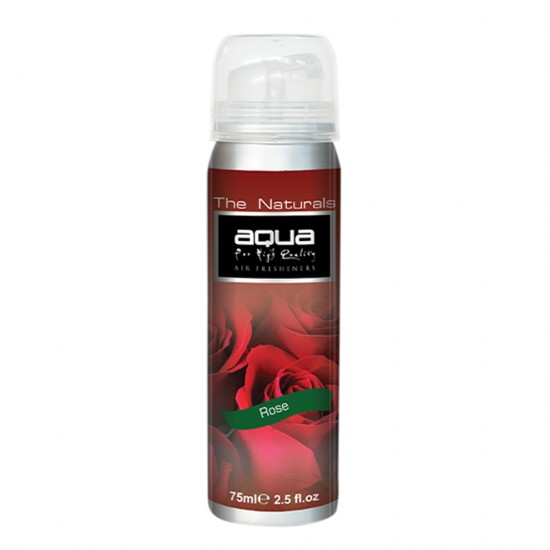Aqua - ΑΡΩΜΑΤΙΚΟ ΑΥΤΟΚΙΝΗΤΟΥ ΣΕ ΣΠΡΕΙ (SPRAY) ΜΕ ΑΡΩΜΑ ΤΡΙΑΝΤΑΦΥΛΛΟ (ROSE) FLOWERS SERIES 75ml AQUA - 1 TEM. (10-258/AQ)