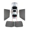 CarShades - ΚΟΥΡΤΙΝΑΚΙΑ  CAR SHADES ΓΙΑ PEUGEOT 2008 5D 2020+ - 4 ΤΕΜ. (PVC.PEU-2008-5-B)