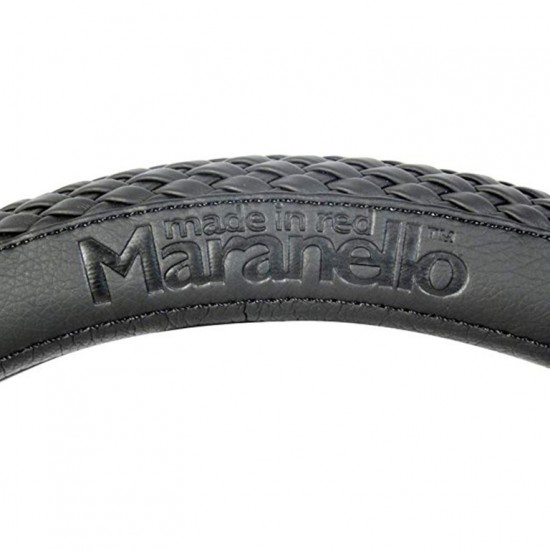 ΚΑΛΥΜΜΑ ΤΙΜΟΝΙΟΥ MARANELLO 37/43 cm (ΜΑΥΡΟ/ΚΟΚΚΙΝΗ ΡΑΦΗ/ΠΛΕΚΤΗ ΥΦΗ)