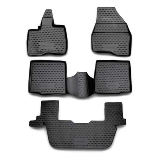 ΠΑΤΑΚΙΑ ΣΕ ΣΚΑΦΗ TPE ΛΑΣΤΙΧΟ ΓΙΑ FORD EXPLORER 2011-2014  ΣΕ ΑΝΘΡΑΚΙ ΣΚΟΥΡΟ ΓΚΡΙ ΧΡΩΜΑ NOVLINE - 5 ΤΕΜ.