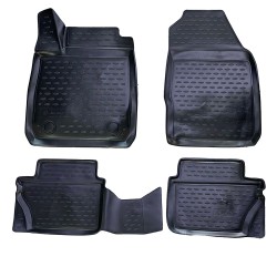 ΠΑΤΑΚΙΑ ΣΕ ΣΚΑΦΗ TPE ΛΑΣΤΙΧΟ ΓΙΑ FORD FIESTA 4D / 5D 2008-2017  ΣΕ ΜΑΥΡΟ ΧΡΩΜΑ NOVLINE - 4 ΤΕΜ.