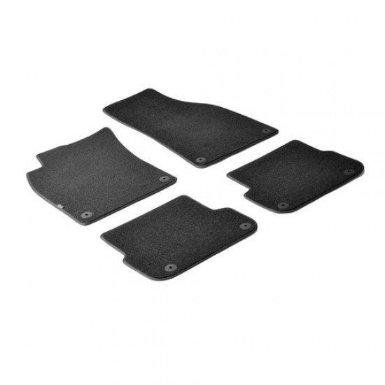 ΠΑΤΑΚΙΑ EXECUTIVE ΜΟΚΕΤΑ ΓΙΑ AUDI A6 4D 09/2004-03/2011 / AUDI A6 AVANT / ALLROAD 03/2005-02/2012 ΣΕ ΜΑΥΡΟ ΧΡΩΜΑ ΜΕ ΚΟΥΜΠΩΜΑΤΑ LAMPA - 4 ΤΕΜ.